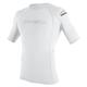 Oneill Wetsuits Herren Basic Skins Short Sleeve Rash Guard - White, Small, 3341-025-S