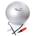66Fit Gymnastikball mit Pumpe - 65 cm - Silber