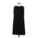 H&M Casual Dress - Shift: Black Solid Dresses - Women's Size 6