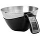 Digital Kitchen Food Scale, Stainless Steel Weighing Cooking Scales with Detachable Bowl 5kg/1g, 11lbs Capacity, Unit G Lb Oz, Portable Baking Scales ()