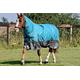 JUMP EQUESTRIAN TURNOUT RUGS FOR HORSES 100G FILL COMBO NECK WATERPROOF TURNOUT RUG 600 D (7'0'', TEAL/GREY)