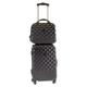 Camomilla Luggage Set, Carry-On Suitcase (40 lt.) + Vanity Case (15 lt.), Hard Shell, Spinner Wheels, Built-in Combination Lock, Black