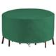 Garden Furniture Cover,Dia 100cm x H 50cm(39x19in)Round Outdoor Table Cover,Waterproof,Windproof,Anti-UV,Heavy Duty Rip Proof 420D Oxford Fabric Patio Rattan Furniture Covers,for Seater Set,Green