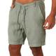 KOGORA Swimming Shorts Men Summer Fashion Mens Linen Shorts Men Cotton Beach Short Leisure Loose Solid Cargo Shorts Sweatshorts-light Khaki-m