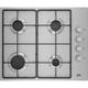 Beko 60cm 4 Burner Gas Hob - Stainless Steel