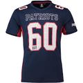 Majestic New England Patriots Moro Est. 60 Mesh Jersey NFL T-Shirt, Men, navy, Medium