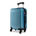 Kono Light Weight Large 28” Hard Shell Suitcase 4 Spinner Wheels ABS Luggage Travel Trolley Case (28", Navy)