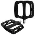 HT Components PA03A Flat MTB Pedals - Black/Bicycle Cycling Cycle Bike Mountain Wide Platform Dirt Jump Hybrid Trail Enduro Freeride Downhill Grip Nylon Part Riding Ride Cro-mo Axle Pair Race
