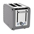 Dualit Architect 2 Slot Grey Body with Metallic Silver Panel Toaster