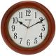 Seiko 12" Round Wood Classic Wall Clock, Brown