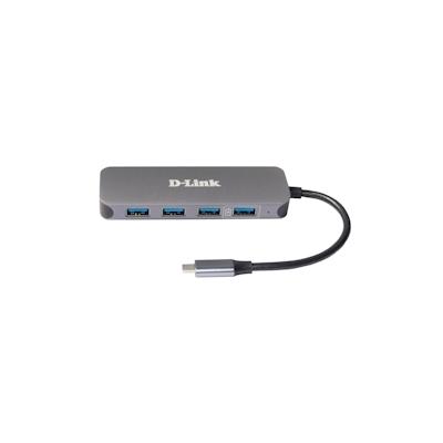 D-Link DUB-2340 USB-C auf 4-Port USB Hub mit Power Delivery Image