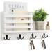 Textiles Hub Mail Holder For Wall – Rustic Mail Organizer w/ Key Hooks For Hallway Kitchen Farmhouse Decor – Letter Sorter Made Of Paulownia Wood w/ Floating S Wood/ | Wayfair