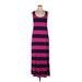 Old Navy Casual Dress - Maxi: Purple Stripes Dresses - Women's Size X-Large
