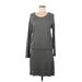 Lou & Grey Casual Dress - DropWaist: Gray Marled Dresses - Women's Size Medium