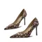 Leopard Sexy Pointed Toe Women Shoes High Heels Spring New Office Shoes Fashion Designer Female