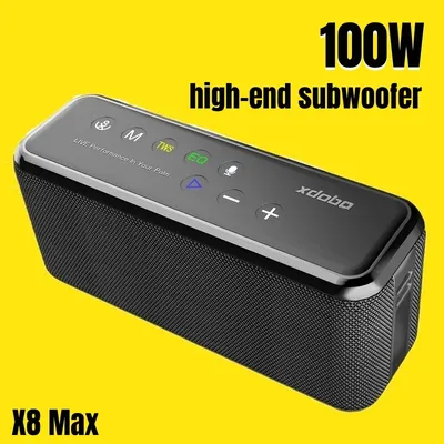 XDOBO X8 Max 100W Portable Wireless Bluetooth Speakers TWS Subwoofer 2000mAh Large Capacity Mobile Phone Emergency Power Supply
