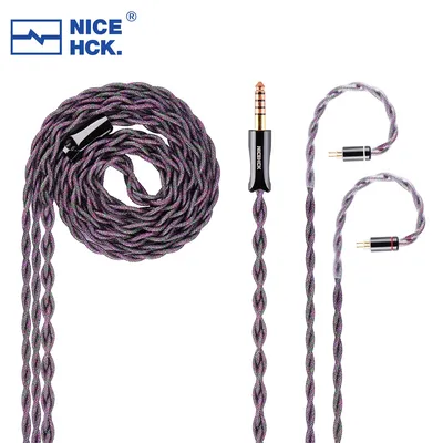 NICEHCK SsOrpheus 5N Single Crystal Pure Silver HiFi IEM Kopfhörer In Ear Monitor Kabel OFC Stecker Image