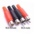 Connecteur RCA mâle 600 Jack adaptateur à souder audio vidéo prise AV prises à poignée en