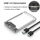 Transparent Hard Drive Box SSD Solid State Mechanical 2.5-inch Laptop SATA Serial Port USB 3.0