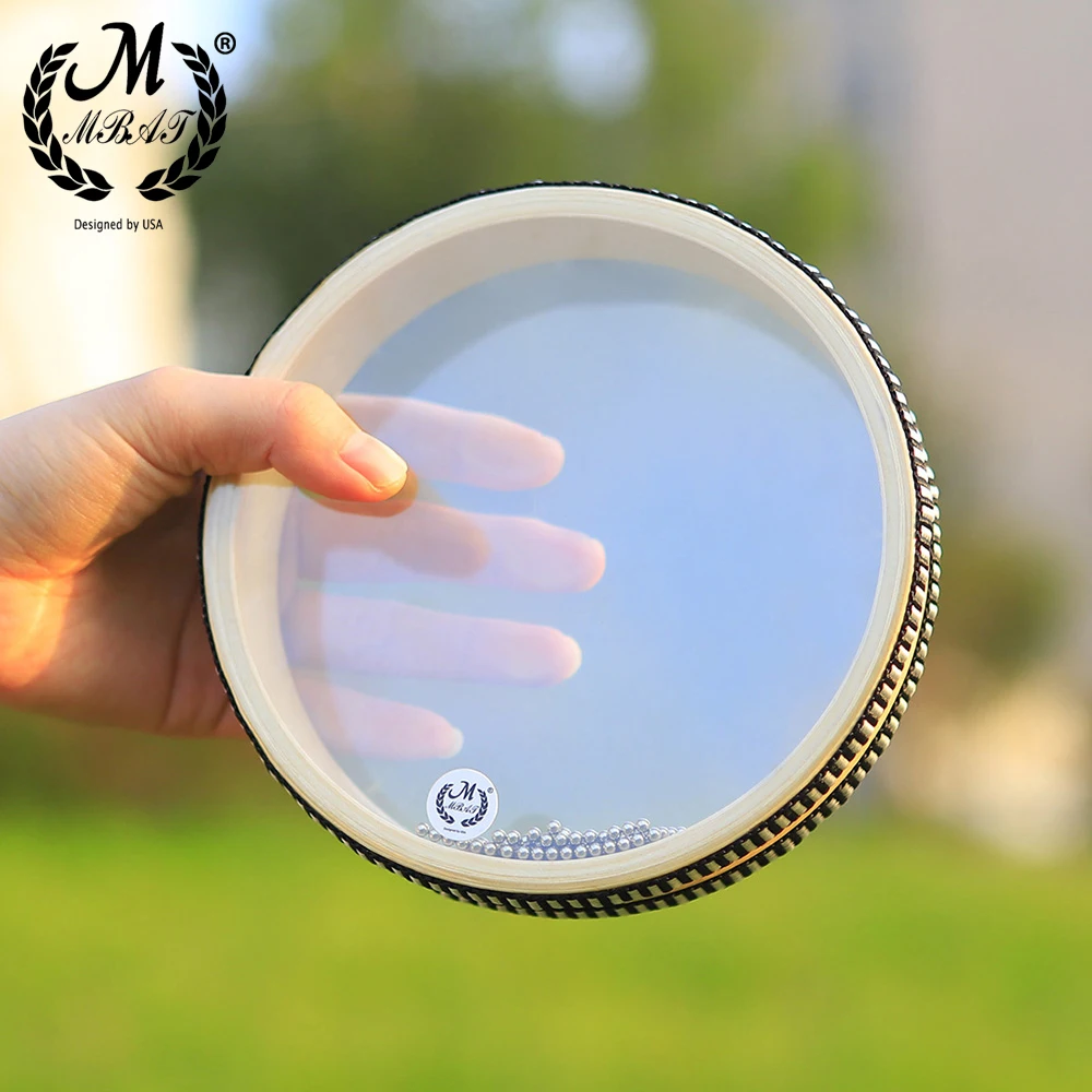 M MBAT Ozean Welle Perle Hand Trommel Sanfte Meer Sound Musik Instrument Kinder Percussion Spielzeug Für Baby Kind Früh Lernen musik Image