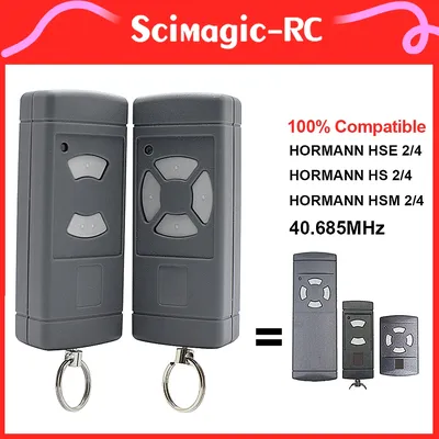 Émetteur portatif 100% compatible HORMANN HSM4 HSM2 HS2 HS4 HSE2 HSE4. HORMANN 40.685MHz Porte-clés