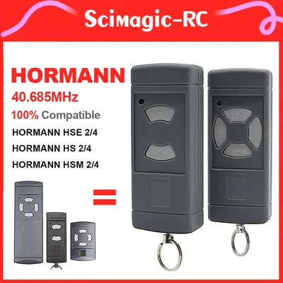 Émetteur portatif Hörmann HSE2 HSE4. 40 MHz HORMANN HSM4 HSM2 HS2 HS4 40.685MHz Porte de garage