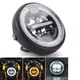 7 5 zoll Universal Motorrad Led Headligh Runde Kopf Licht für Harley Sportster Cafe Racer Honda