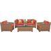 Laguna 6 Piece Outdoor Wicker Patio Furniture Set 06d