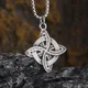 Classic Irish Witchcraft Celtic Knot Pendant Necklace for Men Women Slavic Witch Knot Lucky Amulet