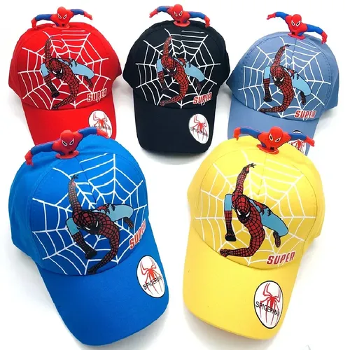 Disney Anime Avengers Spider-Man Kinder Marke Hut Junge Mädchen Reisen Caps Figuren Puppen