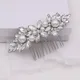 Peignes à cheveux de mariage avec strass scintillants épingles à cheveux accessoires de mariée