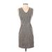 Banana Republic Casual Dress - Sweater Dress: Gray Marled Dresses - Women's Size 00 Petite