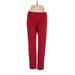 J. McLaughlin Dress Pants - Mid/Reg Rise Straight Leg Boyfriend: Red Bottoms - Women's Size 2