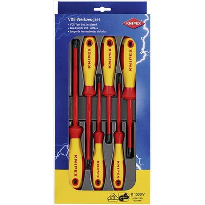 Vde Schraubendreher-Set 6teilig Schlitz, Kreuzschlitz Phillips - Knipex Image