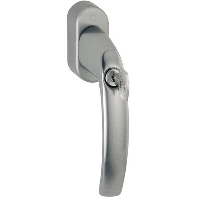 Fenstergriff atlanta sperrbar Secustik, Aluminium Edelstahl Effekt - Hoppe Image