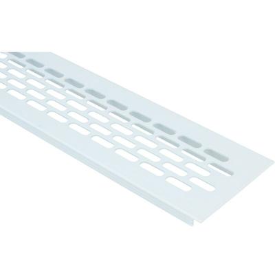 Aluminium Lüftungsgitter 60x245mm Stegblech Lüftungsblech Lüftung Heizungsgitter Weiss Image