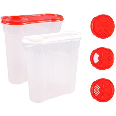 Rival Schüttdosen 1,3/2,4/4 l Cerealienbox Müslidose Cornflakesdose Vorratsdose Aufbewahrungsdosen Image
