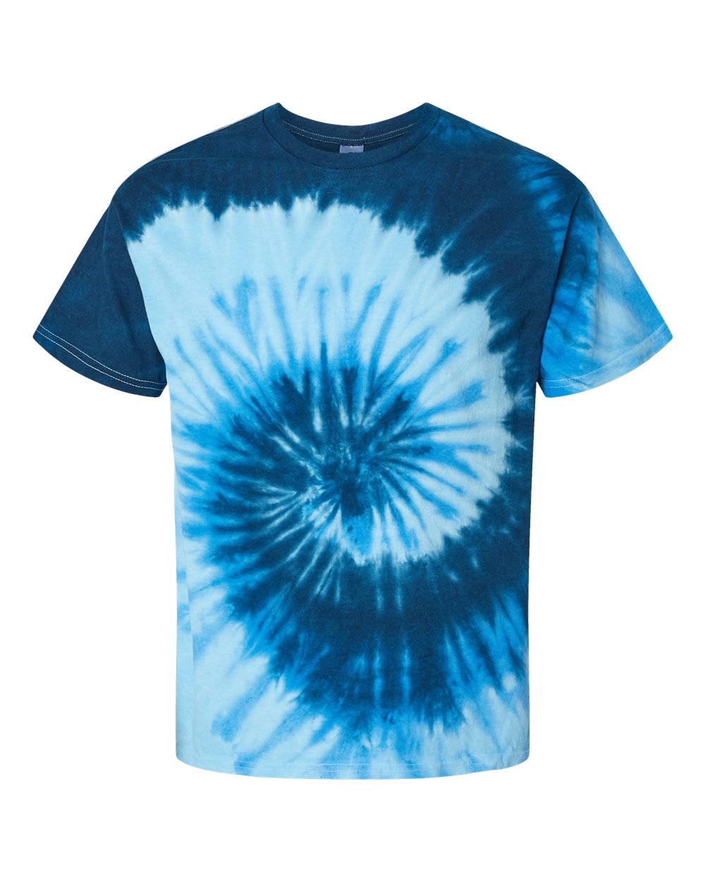 Tie-Dye CD100Y Youth Tie Dye Top in Blue Ocean size Large | Cotton