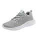 KaLI_store Womens Fashion Sneakers Women s Sneakers Sport Running Tennis Walking Shoes Grey 7