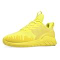 Soulsfeng Men s Slip Resistant Gym Shoes Road Running Shoes Tennis Shoes Wide Width Available/Yellow