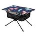 Butterfly and Dots Camping Folding Table Portable Beach Table with Storage Bag Compact Picnic Table for Outdoor Travel Fishing BBQ