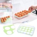 Midewhik Mother s Day Gift Food Containers Kitchen Supplies Refrigerator Egg Storage Box 15 Grid Portable Picnic Egg Storage Box Plastic Egg Box Travel Egg Storage Container