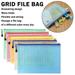 Giyblacko Back To School Supplies Sale Pencil Case Organizer B4 Mesh Zipper Student Stationery Pencil Case Office Transparent Information Bag