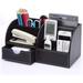 Office desk organizer organization system table organizer PU leather pen holder pen box pen holder multifunctional office supplies