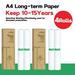 Peripage A4 Thermal Paper Roll Folded For A40 Printer Printing Quick Dry Long Term A4 Thermal Paper For Photo Picture PDF Print 4Rolls Long-term