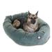 Majestic Pet | Villa Velvet Bagel Pet Bed For Dogs Azure Extra Large