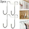 Cogfs Over The Door Hooks Chrome Wash Room Coat Hanger Clothes Towel Storage