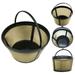 SPRING PARK 4Pcs Reusable Coffee Filter Basket Coffee Filters Replacement Coffee Filter for Mr. Coffee and Black & Decker Coffee Makers and Brewers