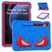Dteck Case for Samsung Galaxy Tab S9 FE/Galaxy Tab S9 2023 Heavy Duty Childproof Silicone Shockproof Rugged Protective Case with Kickstand Pen Holder for Samsung Galaxy Tab S9 FE/S9/S8/S7 Blue Red