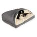 Pet Products Rectangle Cozy Cave Dog Bed Medium Heather Gray